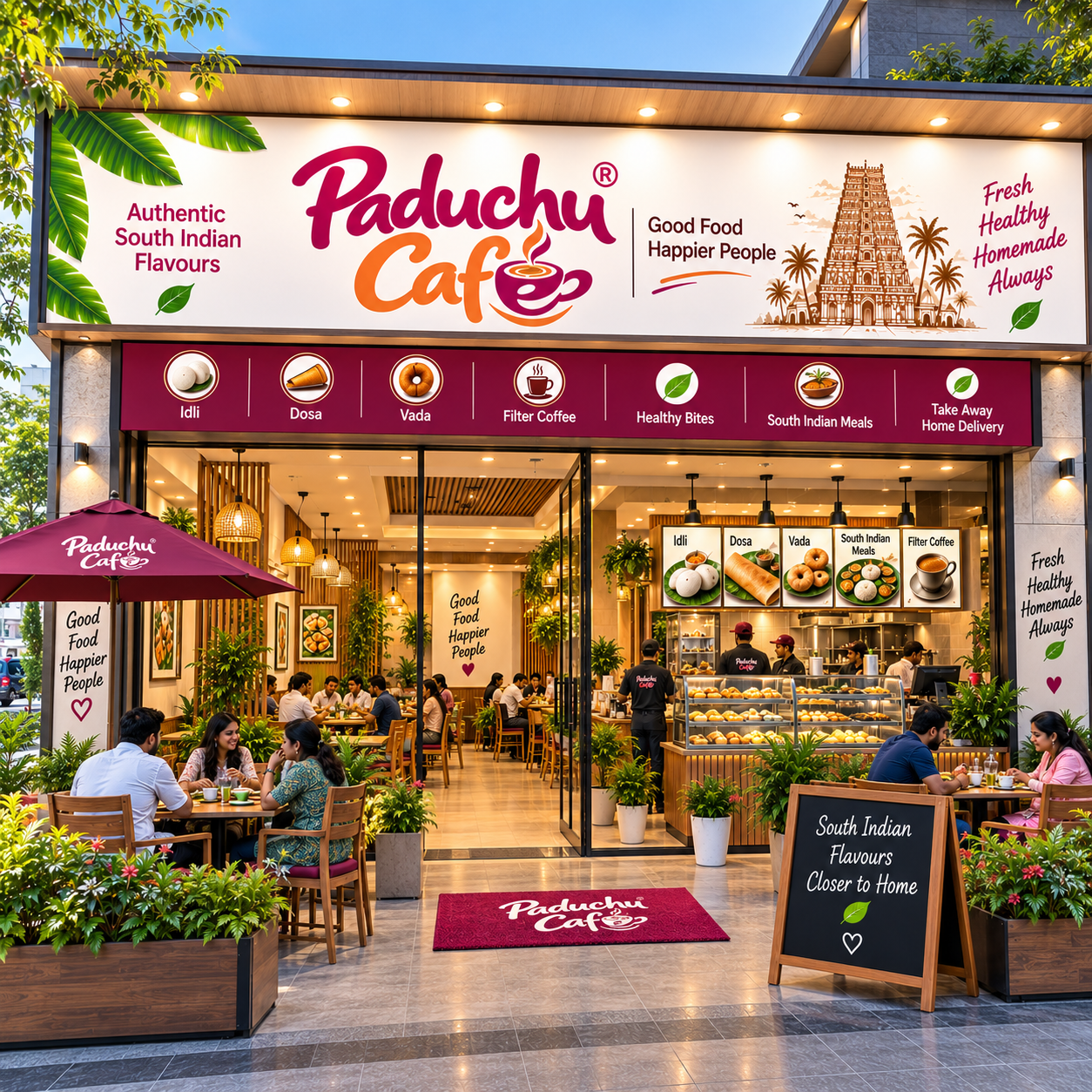 Paduchu Cafe Premium Outlet – 500 to 1000 sq ft